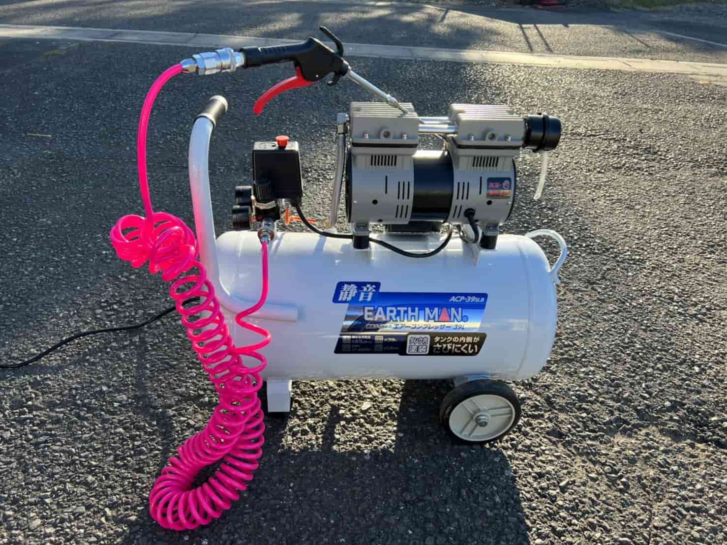 ＲＥＴＺＬＩＮＫ 静音エアコンプレッサー ２４Ｌ ＲＺ－Ｓ０７２４ＥＦＲ の通販 | ホームセンター コメリドットコム